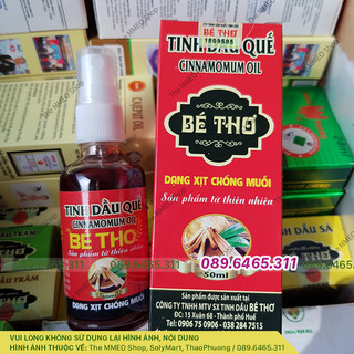 Tinh Dầu Sả, Tinh dầu Quế Bé Thơ Huế 50ml, dầu xịt ngăn ngừa muỗi, xịt thơm phòng, tinh dầu huế