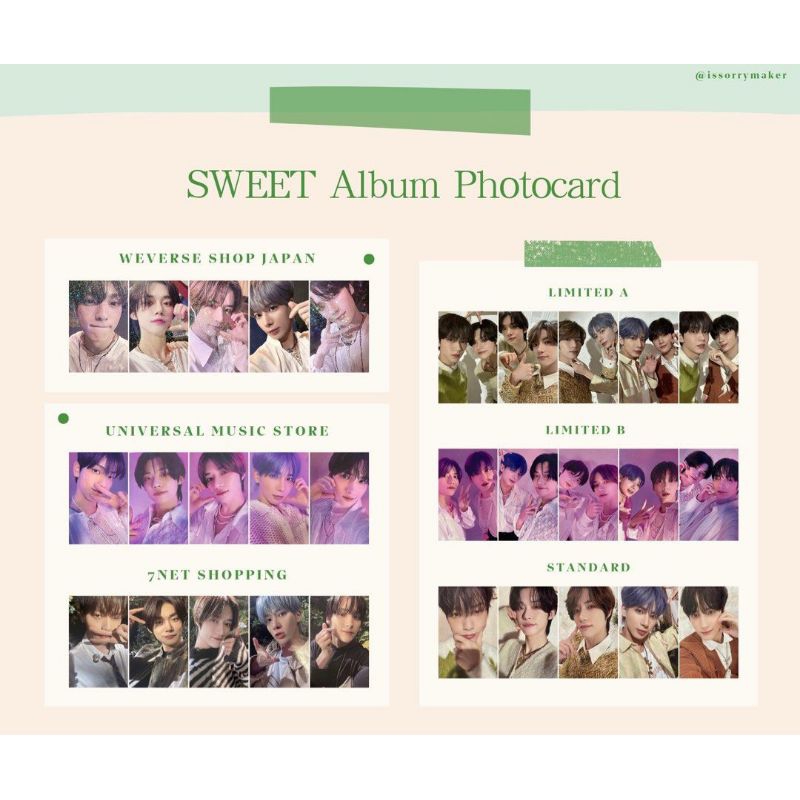 Txt album sweet japan siêu hot siêu đẹp limited a limited b standard ver
