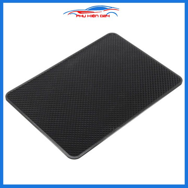 Tấm lót điện thoại làm từ nhựa, silicone  chống trơn trượt để trên xe ô tô kích thước 18x12cm