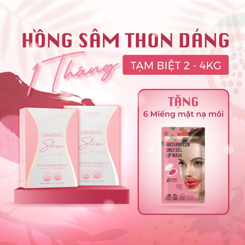 Hồng Sâm Giảm Cân Ginseng Slim Hàn Quốc- DEAL TỐT COMBO DÙNG THỬ  kèm quà tặng
