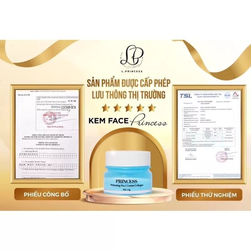 Kem face princess , cam kết chính hãng 100%