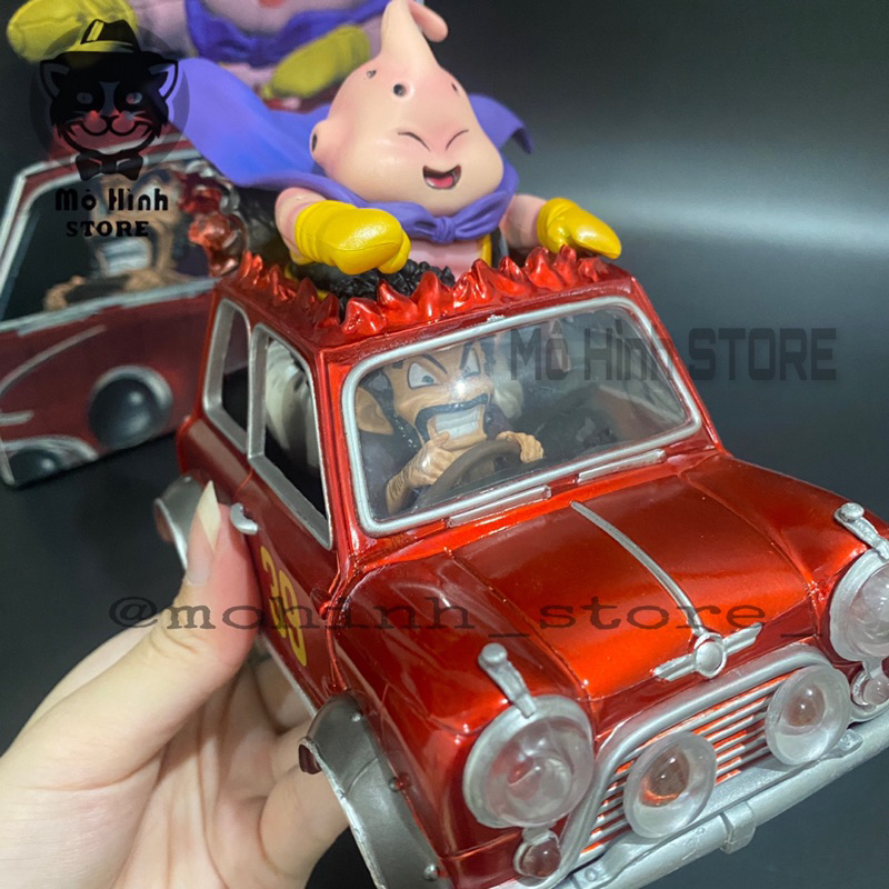 Mô Hình DragonBall Satan lái oto chở Majin buu  , nặng 500gram - Figure DragonBall - Có Hộp màu