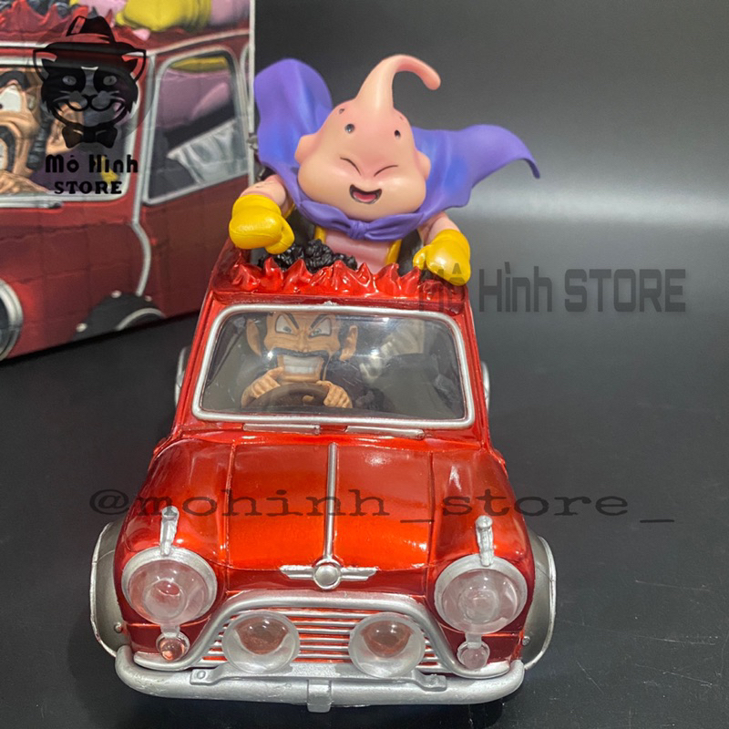 Mô Hình DragonBall Satan lái oto chở Majin buu  , nặng 500gram - Figure DragonBall - Có Hộp màu