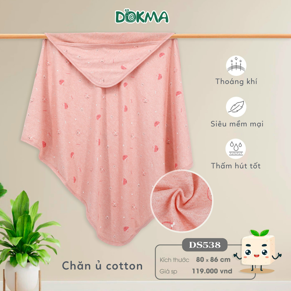 Chăn ủ cotton mềm mại Dokma DS345