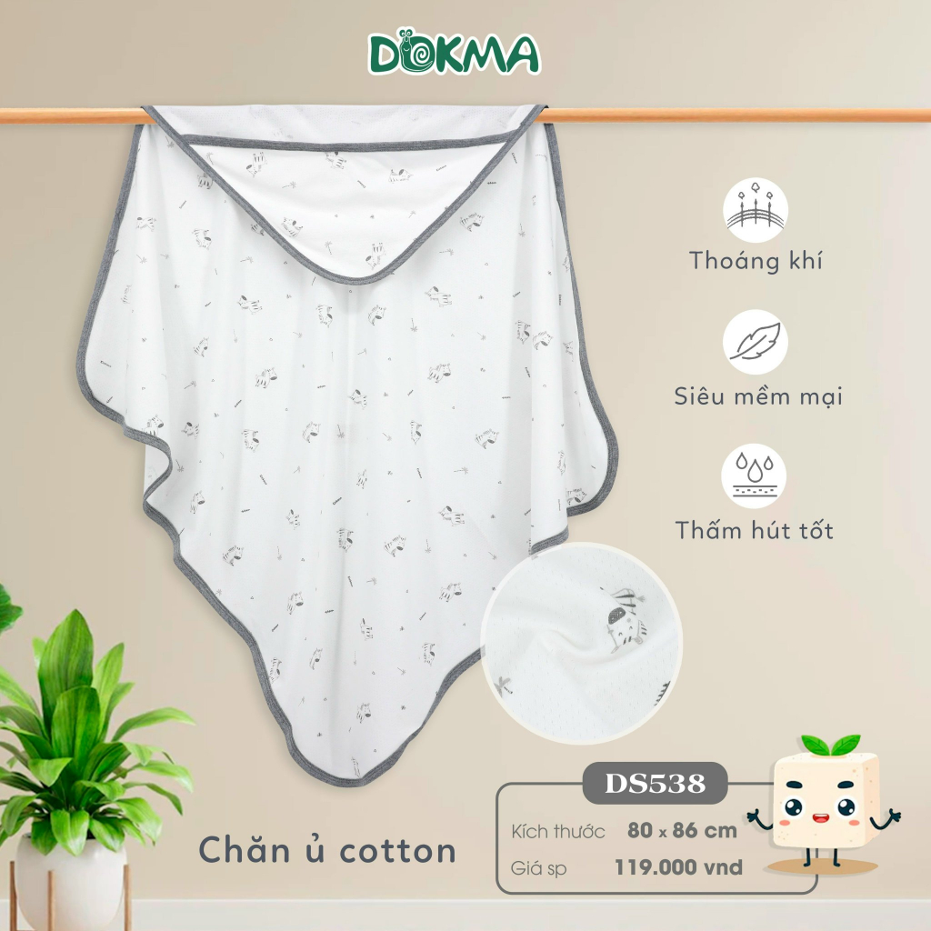 Chăn ủ cotton mềm mại Dokma DS345