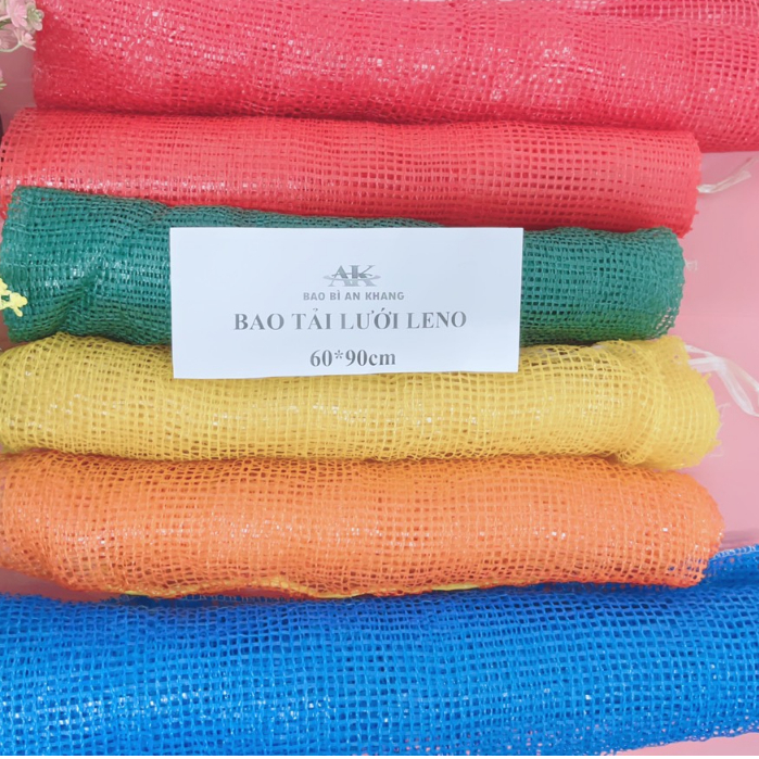 Bao tải lưới, bao tải leno, bao tải đựng hành tỏi, trái cây 60*90