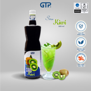 Siro Kiwi (930ml) GTP - nguyên liệu trà sữa pha chế trà trái cây, sô đa, cocktail