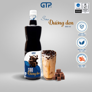 Siro Đường đen (930ml) GTP - nguyên liệu trà sữa pha chế trà trái cây, sô đa, cocktail
