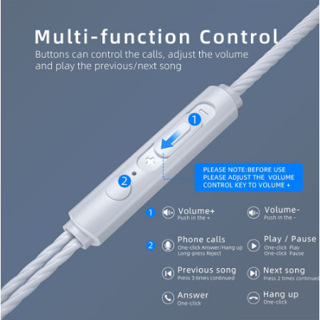 Tai Nghe Có Dây Trong Tai 3.5MM, Tai Nghe HIFI Có MIC Dành Cho Điện Thoại Xiaomi Samsung Vivo New