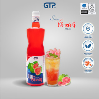 Siro Ổi xá lị GTP (930ml) syrup siro pha chế trà sữa (930ml) nguyên liệu pha chế trà sữa si rô siro trái cây nhiệt đới