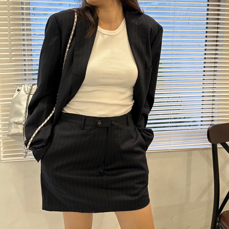Set váy ngắn+blazer