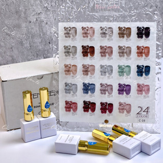 Sơn gel nhũ flash vendeeni set 24 màu