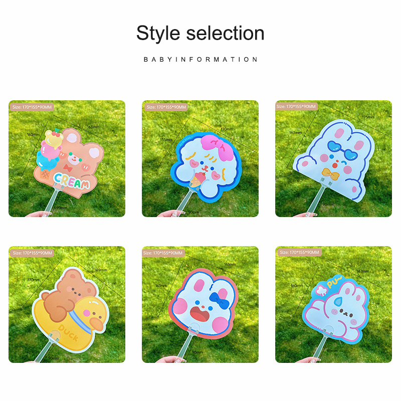 🍒🍒CHERRYKOKO Quạt Cầm Tay Mini Hình Dễ Thương Mùa Hè Dễ Thương Sáng Tạo