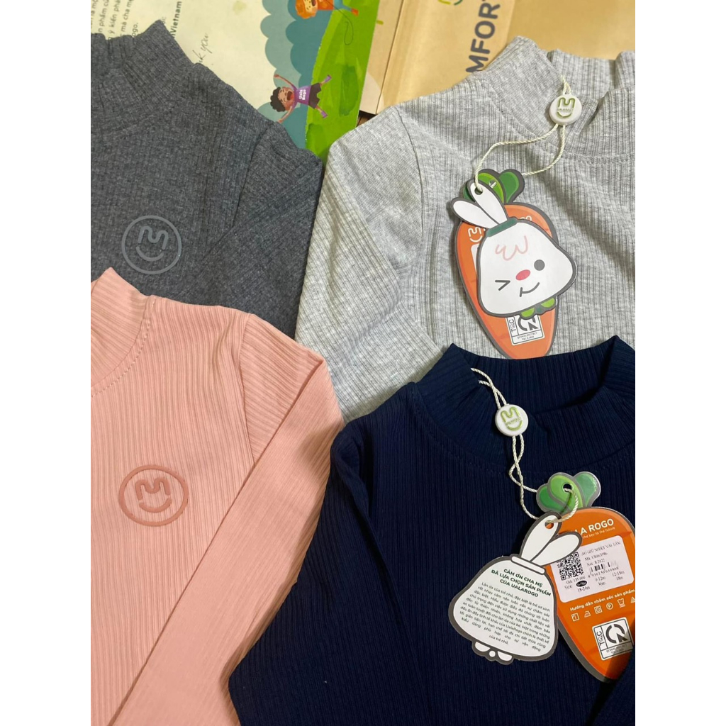 🌶 🌶 🌶 Áo giữ nhiệt cổ 3cm UalaRogo cho bé trai/bé gái