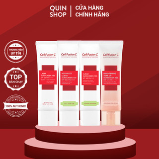 Kem Chống Nắng Cho Da Mụn Nhạy Cảm Cell Fusion C Laser, Clear, Advanced Clear, Toning, Brightening Tone Up Sunscreen 100