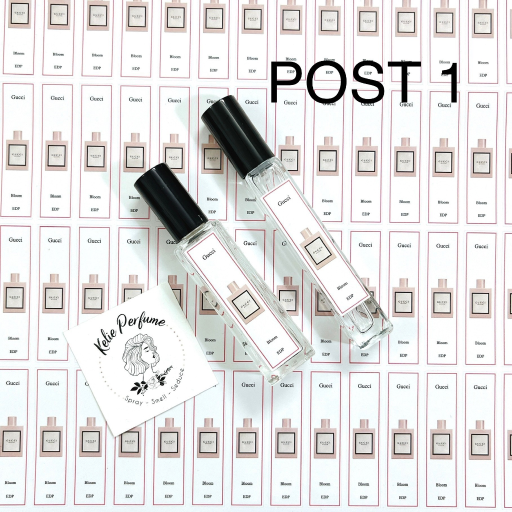 Combo 10 Tem Dán Chai Nước Hoa 𝗚𝘂𝗰𝗰𝗶 ( Post 1 ) cho chai chiết đủ các dòng.