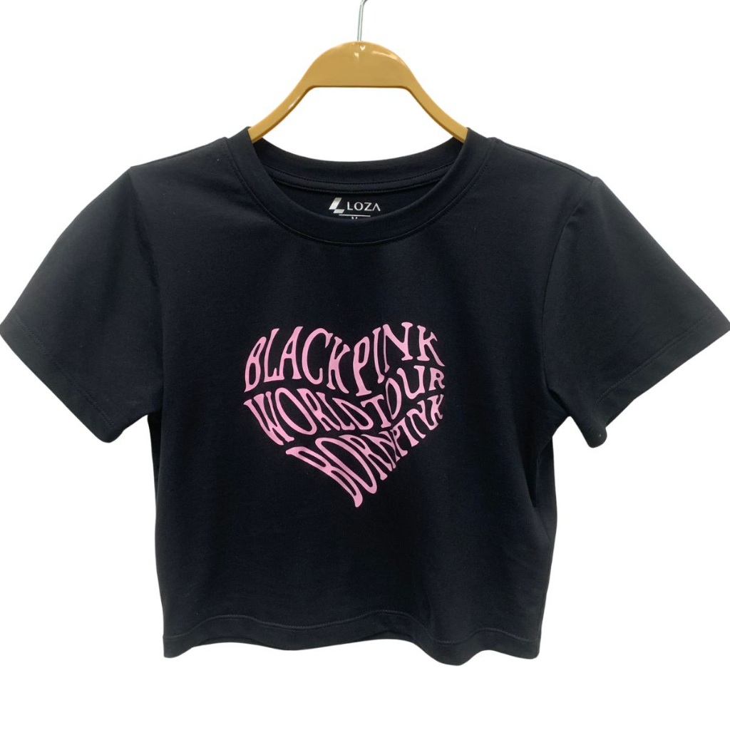 Áo thun BLACKPINK BORN PINK WORLD TOUR 2023-  Áo croptop LOZA  G0039