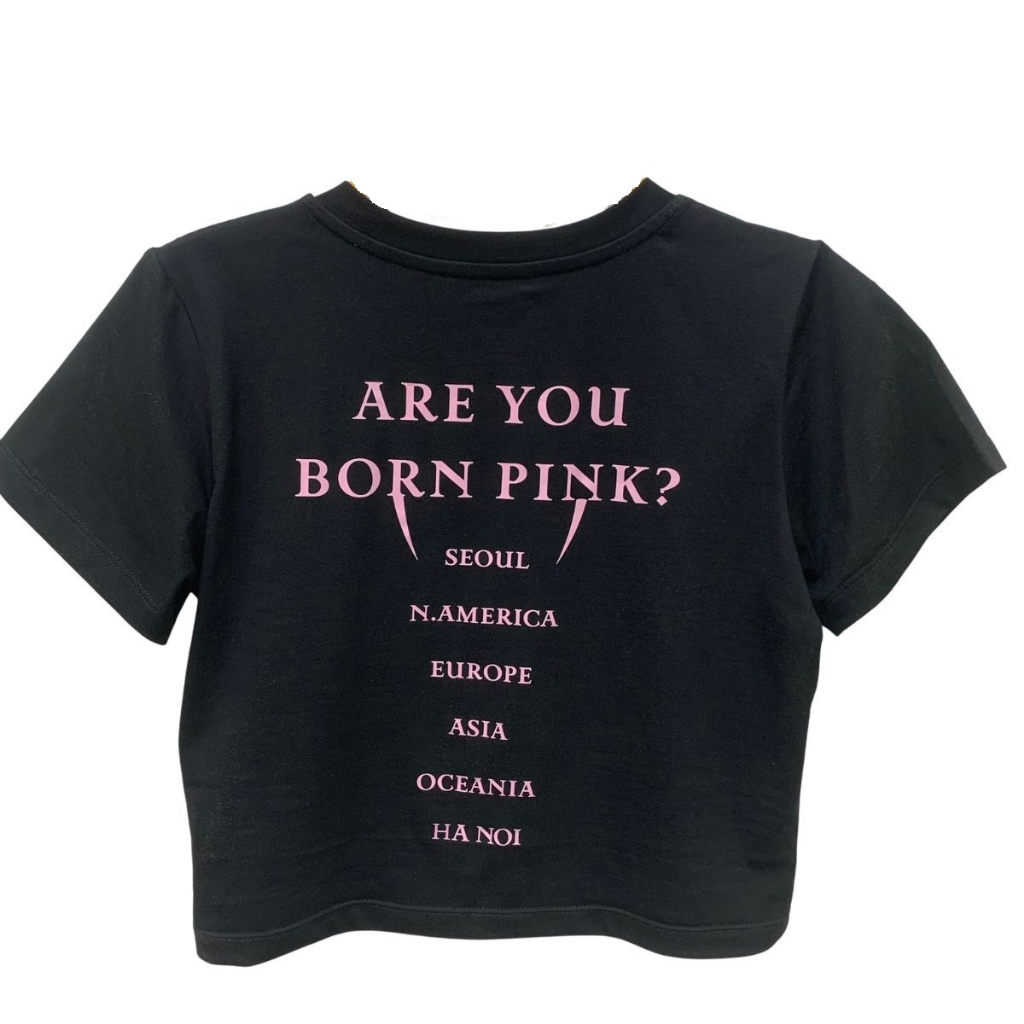 Áo croptop BlackPink Born Pink chất cotton  - Áo thun croptop ôm Loza CR6201