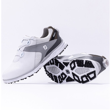 Giày golf nam FootJoy Pro SL BOA 53821 White/Sliver - Giày golf nam Chính Hãng