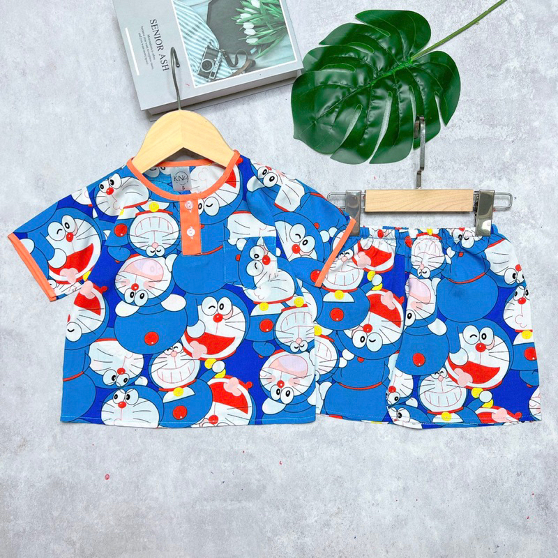 Bộ tole / lanh bé trai tay ngắn quần đùi mùa hè full size