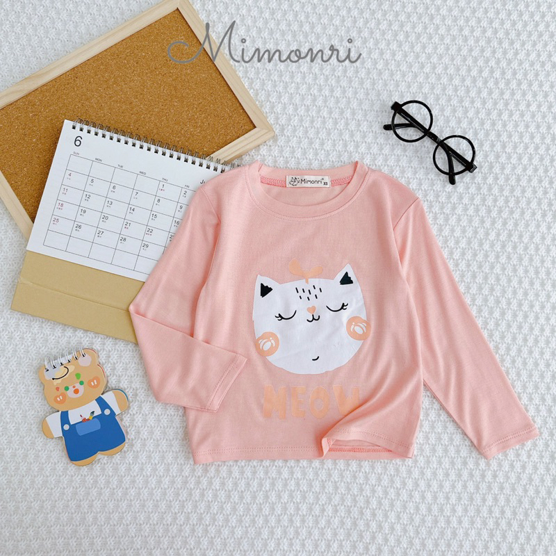 ÁO THUN LẠNH DÀI TAY HOẠT HÌNH CHO BÉ