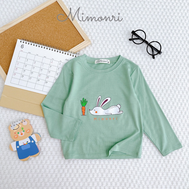 ÁO THUN LẠNH DÀI TAY HOẠT HÌNH CHO BÉ