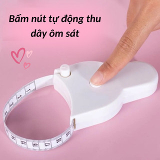 Thước Dây Đa Năng Đo Chỉ Số Cơ Thể, Thước Đo Tự Động Co Lại Vòng Eo Hình Chữ Y Xoắn Thước Tập Thể Dục Thể Thao Cơ Thể