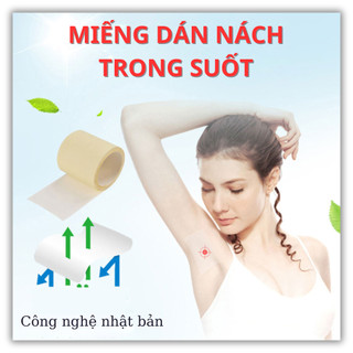 Cuộn 6m dán nách trong suốt ngăn mồ hôi nách công nghệ nhật bản. Miếng dán nách ngăn mồ hôi nách