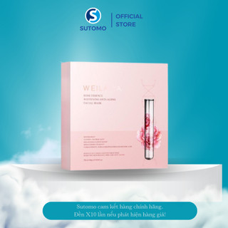 Mask trắng da hồng vạn cánh Weilaiya, mặt nạ cấp ẩm dưỡng trắng chống lão hóa sáng da hợp da yếu nhạy cảm – Sutomo Store