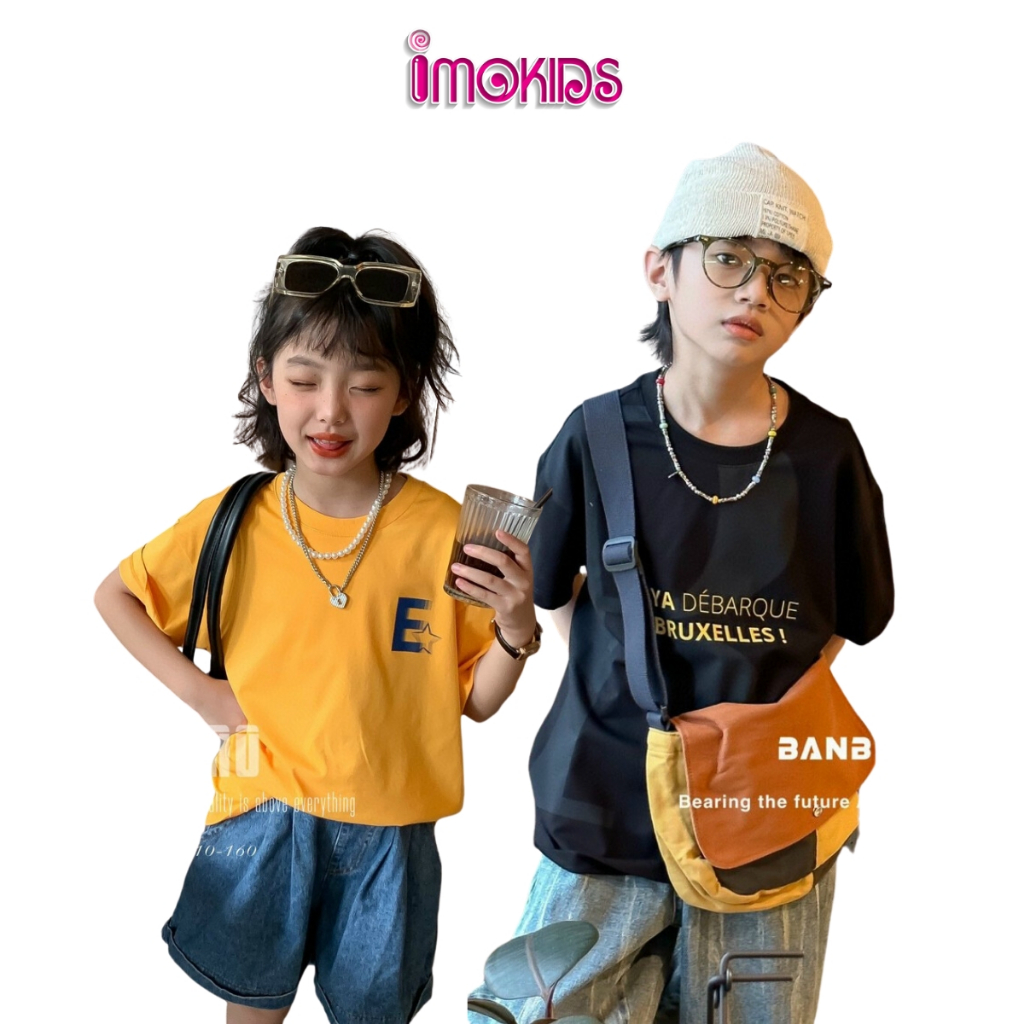 Áo thun bé trai size đại Banbino 18kg-45kg áo cộc tay cho bé cao cấp chất thun cao cấp co giãn thoải mái thời trang qate