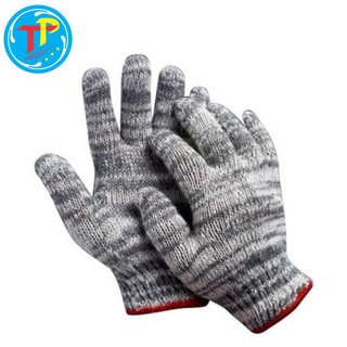Găng Tay Len Bảo Hộ Loại Dày 70gr/1 đôi – Màu Xám Muối Tiêu