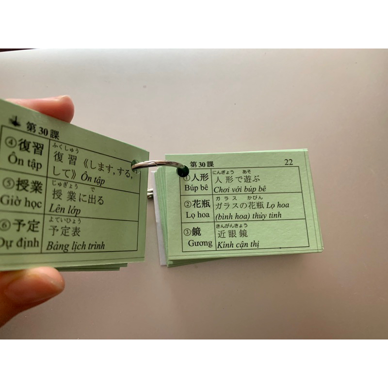 Flashcard N4 - Bộ thẻ học N4 có ép plastic chống nước