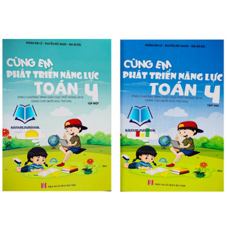 Sách - Combo cùng em phát triển năng lực toán 4 - tập 1 + 2