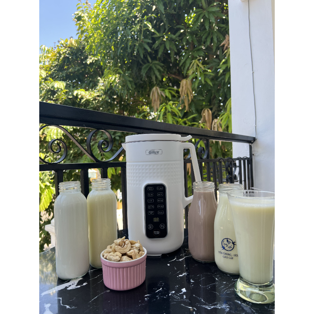 Máy làm sữa hạt mini Gilux GLN79 - Xay nấu đa năng 10 chế độ tự động  - Bảo hành 12 tháng