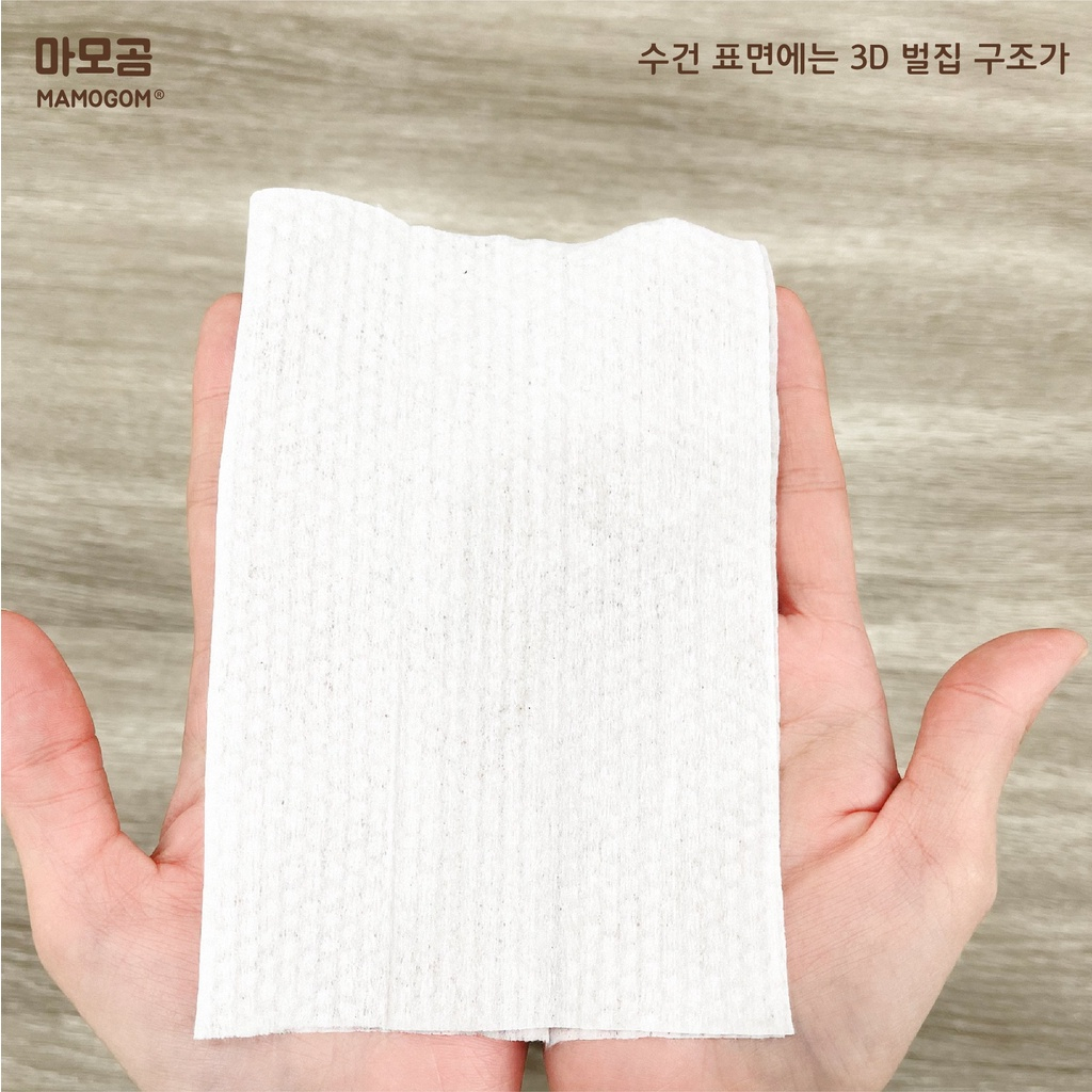 GIấy Ướt MAMOGOM TOBE Oragnic Cotton Hàn Quốc 100% Tự Nhiên Không Mùi Cồn Mềm Mịn Các Loại Da Dùng 1 Lần