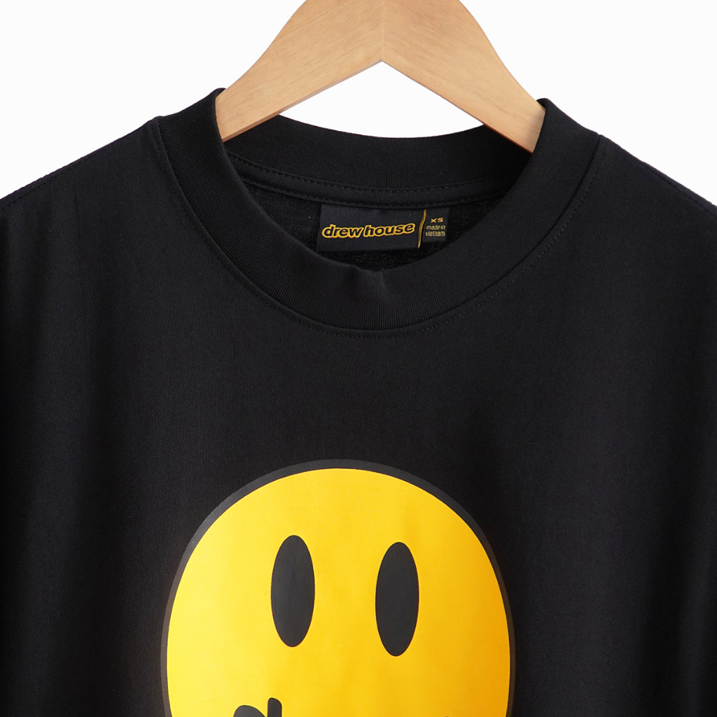 Áo Thun Mặt Cười, Form Oversized Unisex Tay Lỡ Nhiều Màu, Áo Drew House Mascot SS Tee