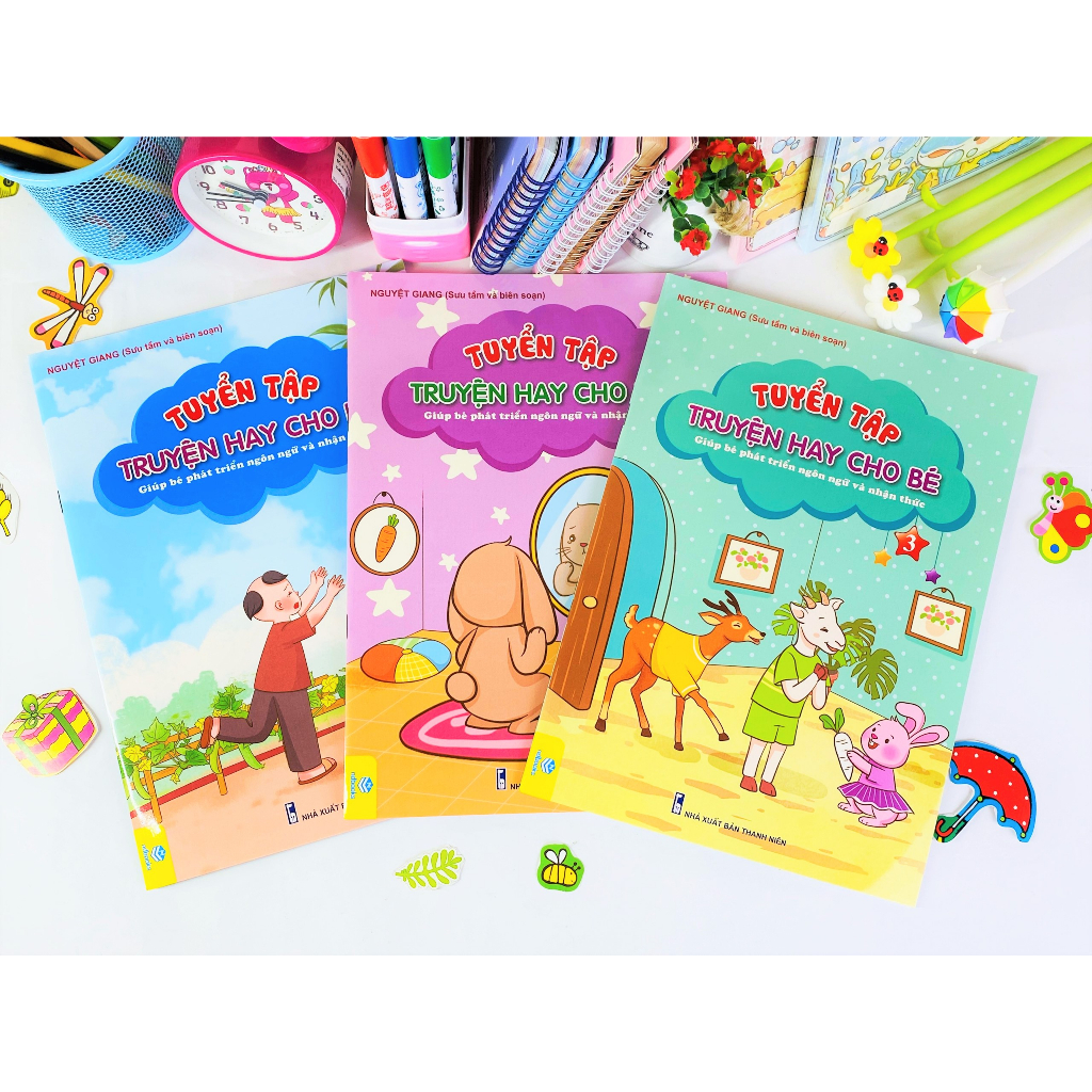 Sách - Combo 3 cuốn Tuyển Tập Truyện Hay Cho Bé - Giúp Bé Phát Triển Ngôn Ngữ Và Nhận Thức - ndbooks