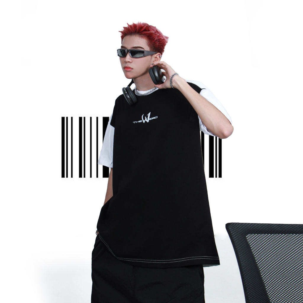 LOCAL BRAND Áo thun The Weird Phong Cách Unisex Form Rộng ATK721