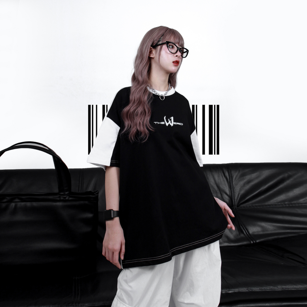 LOCAL BRAND Áo thun The Weird Phong Cách Unisex Form Rộng ATK721