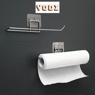 Móc treo khăn giấy inox, móc inox dán tường treo cuộn giấy vệ sinh, khăn lau bếp/khăn tắm, giá đỡ treo khăn dán tường