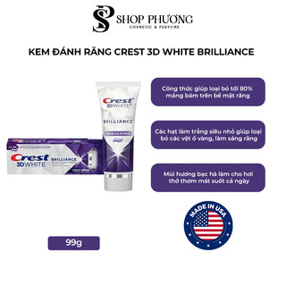 KEM ĐÁNH RĂNG CREST 3D WHITE ĐỦ LOẠI MỸ