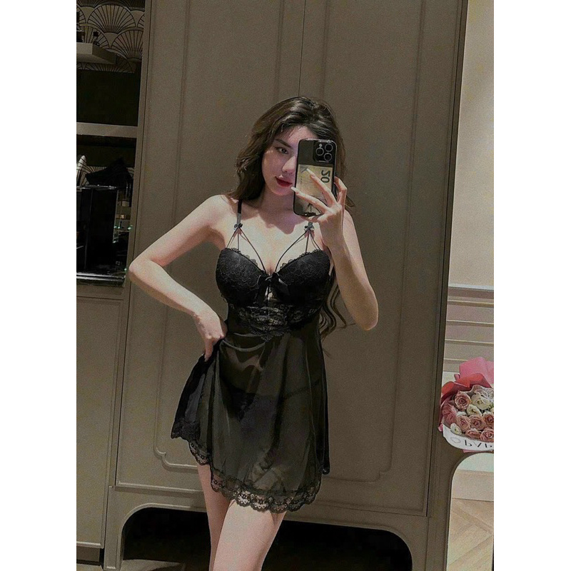 Váy Ngủ Voan Cao Cấp Có Mút Nâng Ngực Gợi Cảm