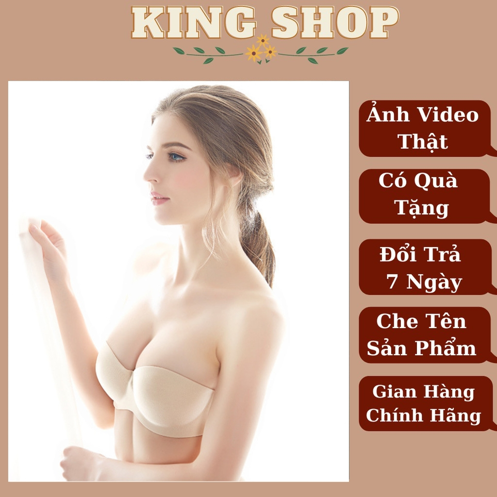Áo ngực không dây - Áo lót nâng ngực chống tuột tạo khe ôm dáng mềm mịn sexy Kingshop A335