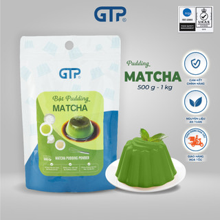 Bột pudding hương Matcha thạch trà sữa 500gr Gia Thịnh Phát - GTP đủ vị