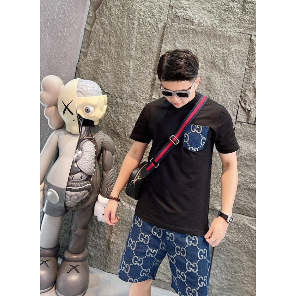 Bộ Quần Áo Thun GC Có Túi Ngắn Tay, Bộ Thể Thao Nam Mùa Hè - AK53