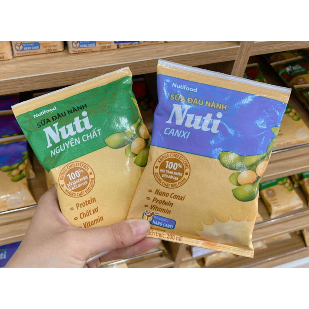 Sữa đậu nành Nuti 200ml bịch