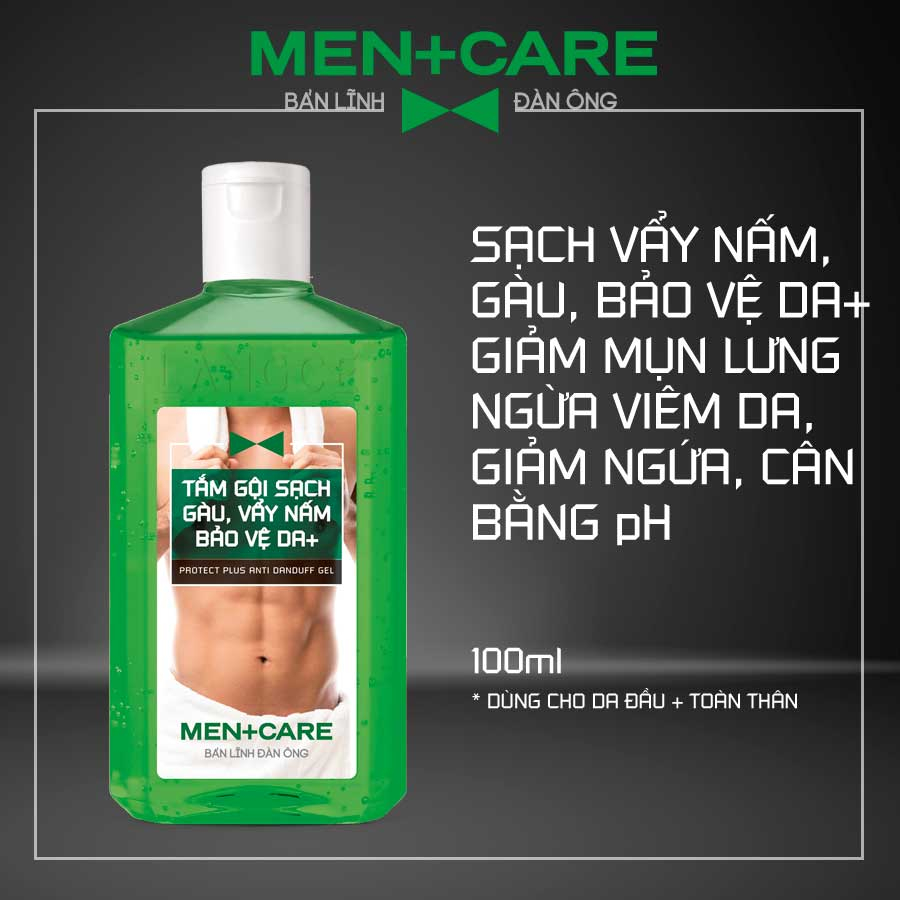 TẮM GỘI SẠCH GÀU, VẨY NẤM BẢO VỆ+ DA VIÊM NANG LÔNG, NGỪA MỤN 100ml LANGCE CHO NAM