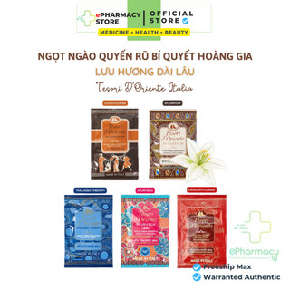 Sữa tắm nước hoa Tesori D'Oriente - Sữa tắm xích gói Tesori D'Oriente Italia (COMBO 12 gói 9ml)
