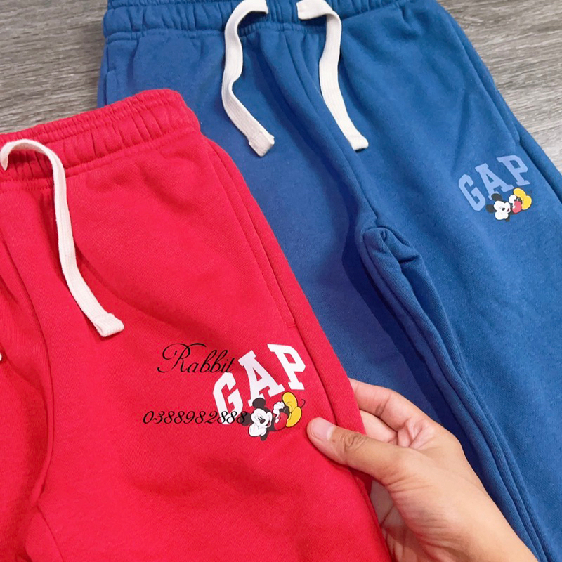 Quần jogger nỉ Gap&Mickey