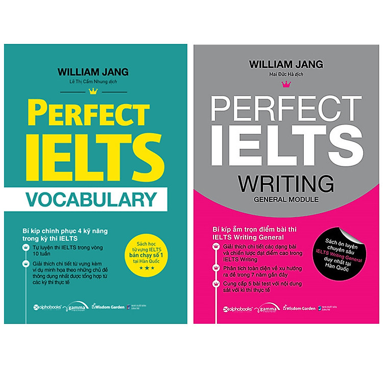 Sách Học IELTS : Perfect Ielts Vocabulary + Perfect IELTS Writing General Module ( Combo 2 Cuốn )